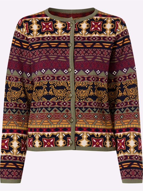 Gilet Jacquard Motif Jacquard Original - Taille Standard - Helline - Kiabi