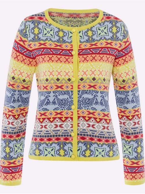 Gilet Jacquard Motif Jacquard Original - Taille Standard - helline - Kiabi