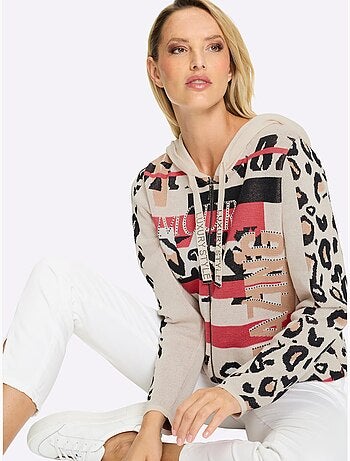 Gilet Jacquard Pur Coton - Taille Standard - Helline