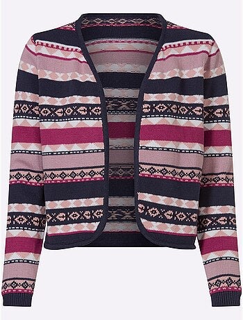 Gilet Jacquard Pur Coton - Taille Standard - Moda Vilona