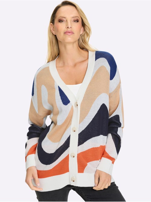 Gilet Jacquard Superbe Motif Jacquard - Taille Standard - Helline - Kiabi Gilet Jacquard Superbe Motif Jacquard - Taille Standard - Helline - Kiabi