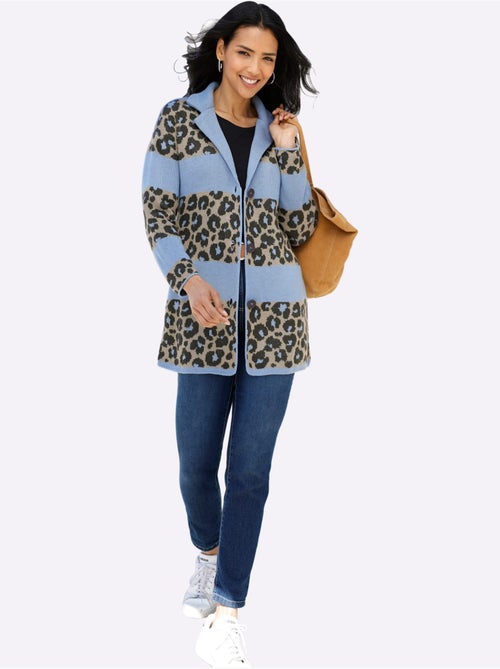 Gilet jacquard tricot jacquard de qualité - taille standard - moda vilona - Kiabi Gilet jacquard tricot jacquard de qualité - taille standard - moda vilona - Kiabi