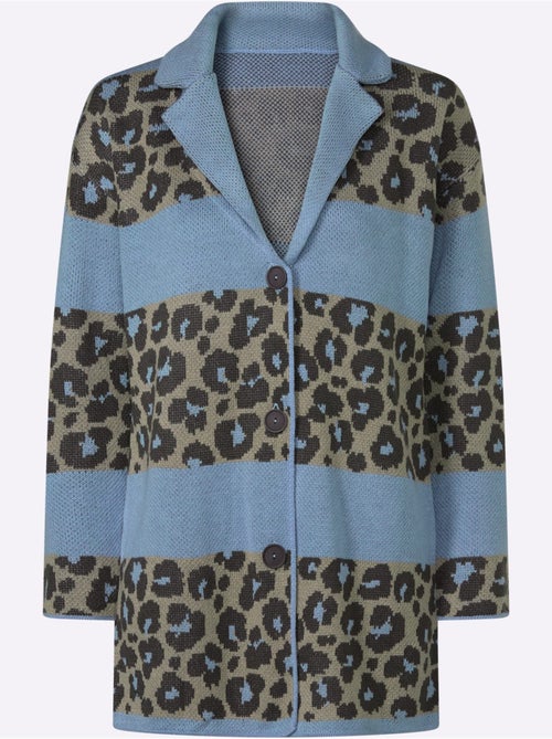 Gilet jacquard tricot jacquard de qualité - taille standard - moda vilona - Kiabi Gilet jacquard tricot jacquard de qualité - taille standard - moda vilona - Kiabi