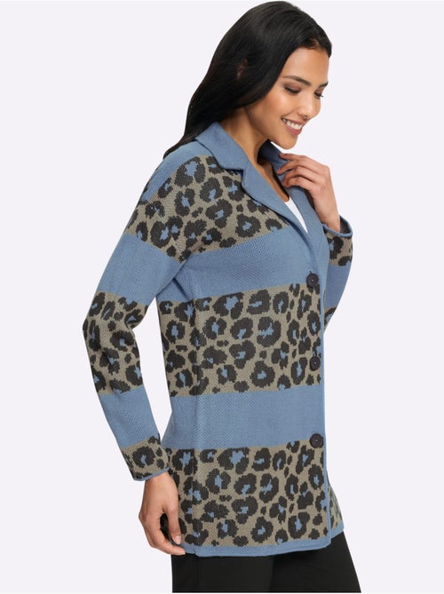 Gilet jacquard tricot jacquard de qualité - taille standard - moda vilona - Kiabi Gilet jacquard tricot jacquard de qualité - taille standard - moda vilona - Kiabi