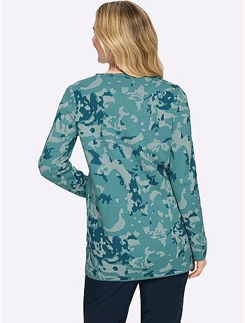 Gilet jacquard tricot jacquard de qualité - taille standard - moda vilona