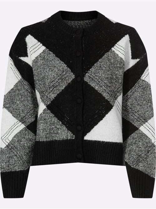 Gilet Jacquard Tricot Jacquard élégant - Taille Standard - Helline - Kiabi Gilet Jacquard Tricot Jacquard élégant - Taille Standard - Helline - Kiabi