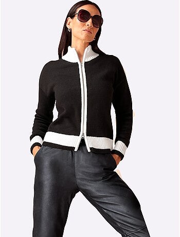 Gilet Joli Aspect Contrasté - Taille Standard - Helline