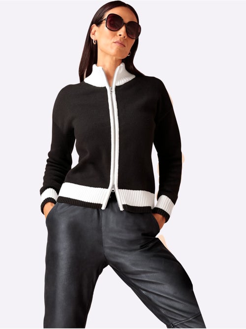 Gilet Joli Aspect Contrasté - Taille Standard - Helline - Kiabi