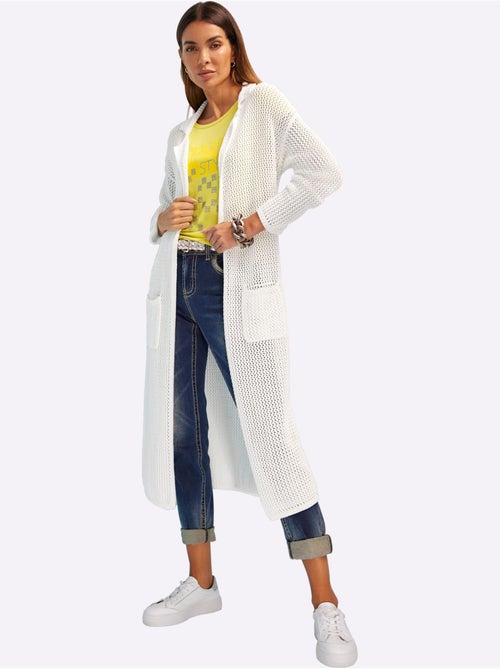 Gilet Joli Motif Ajouré - Taille Standard - Helline - Kiabi Gilet Joli Motif Ajouré - Taille Standard - Helline - Kiabi