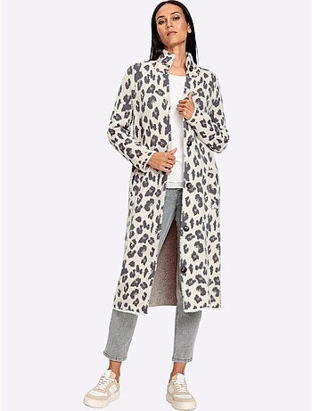 Gilet joli motif léopard - taille standard - helline