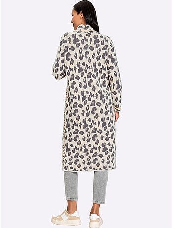 Gilet joli motif léopard - taille standard - helline
