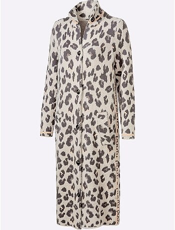 Gilet joli motif léopard - taille standard - helline