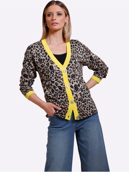 Gilet Joli Motif Léopard - Taille Standard - Helline - Kiabi