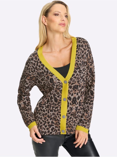 Gilet Joli Motif Léopard - Taille Standard - Helline - Kiabi