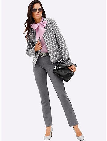Gilet jolie structure tricot - taille standard - helline