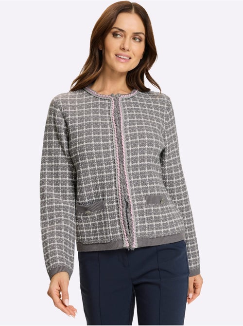 Gilet jolie structure tricot - taille standard - helline - Kiabi Gilet jolie structure tricot - taille standard - helline - Kiabi