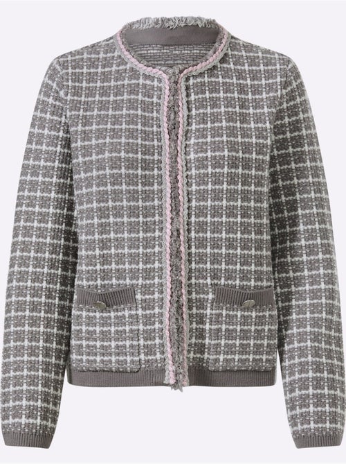 Gilet jolie structure tricot - taille standard - helline - Kiabi Gilet jolie structure tricot - taille standard - helline - Kiabi