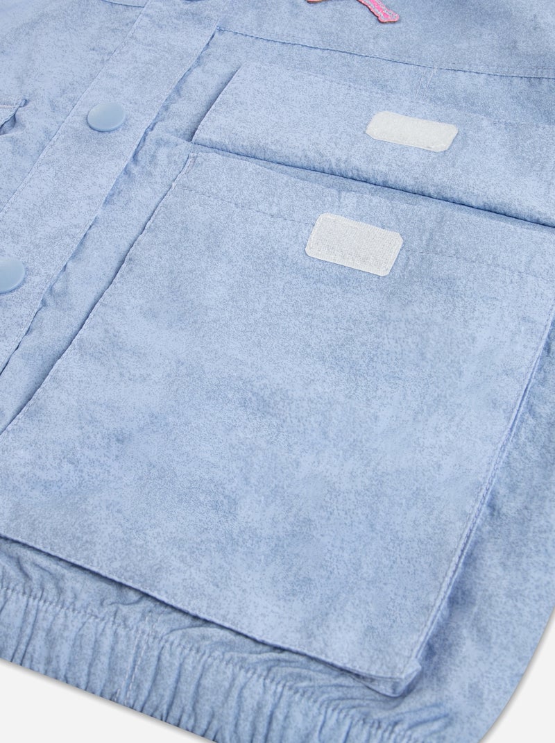 Gilet Jordan col montant Bleu clair - Kiabi