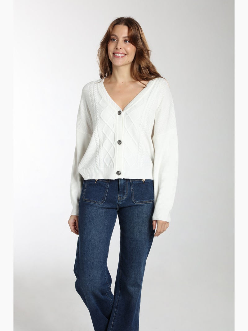 Gilet Karl  | Gerard Pasquier Ecru - Kiabi