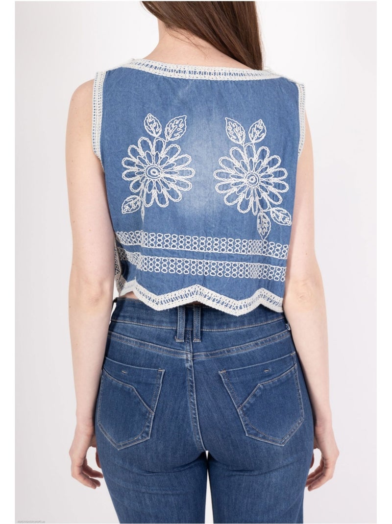 Gilet Kebello Bleu - Kiabi
