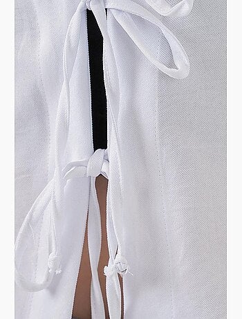Gilet kimono col v mélange viscose bdart