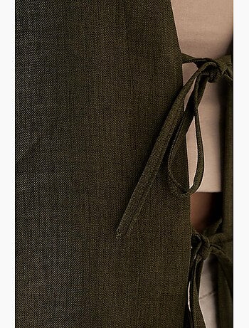 Gilet kimono col v mélange viscose bdart