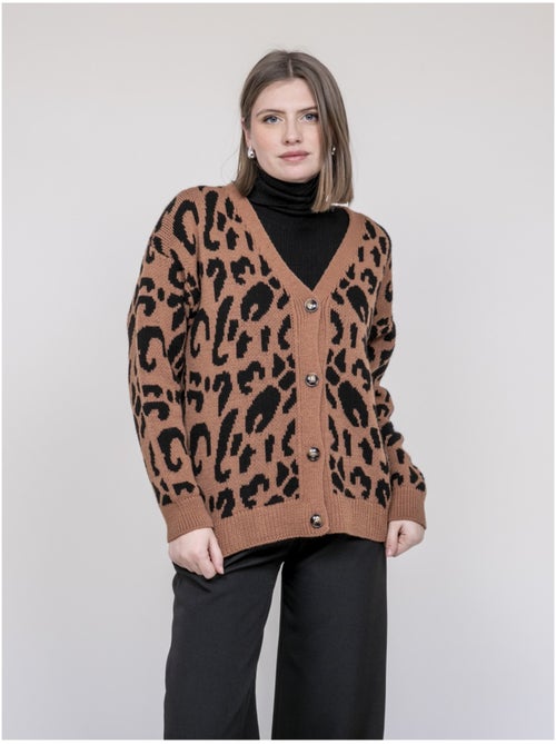 Gilet léopard KATLINE - Kiabi