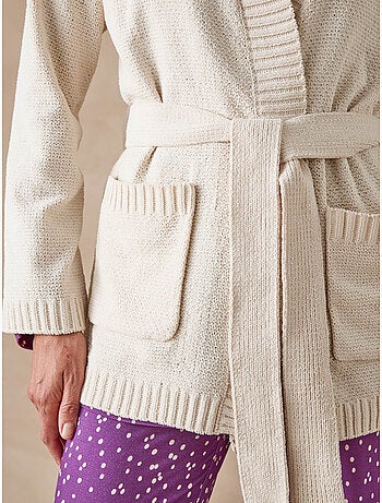 Gilet lingerie en maille bouclette - DAXON