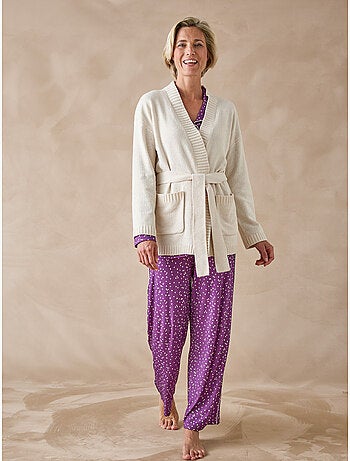 Gilet lingerie en maille bouclette - DAXON