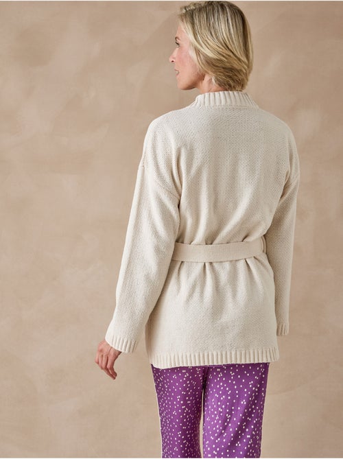 Gilet lingerie en maille bouclette - DAXON - Kiabi