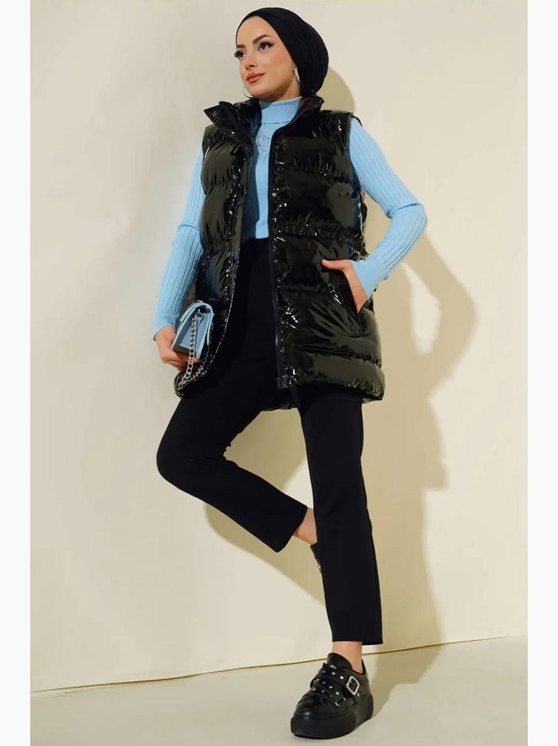 Gilet long à capuche bdart Noir - Kiabi