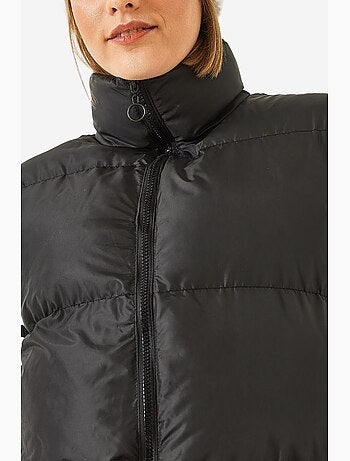 Gilet long à col mao et doubles poches lucci
