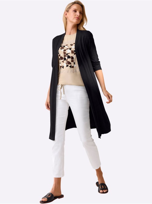 Gilet long à Manches 3/4 Qualité Viscose Douce - Taille Standard - Helline - Kiabi Gilet long à Manches 3/4 Qualité Viscose Douce - Taille Standard - Helline - Kiabi