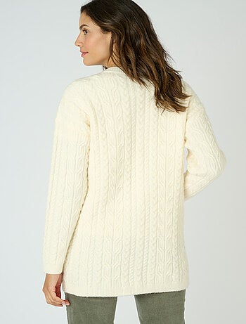 Gilet long à torsades Thermolactyl - Damart