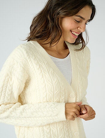 Gilet long à torsades Thermolactyl - Damart