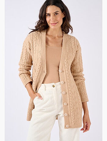 Gilet long à torsades Thermolactyl - Damart