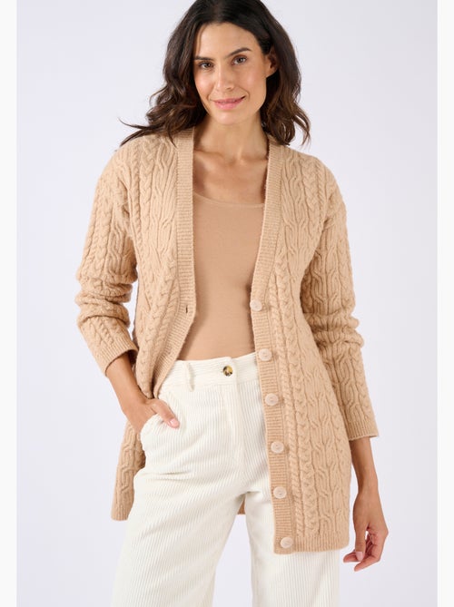 Gilet long à torsades Thermolactyl - Damart - Kiabi