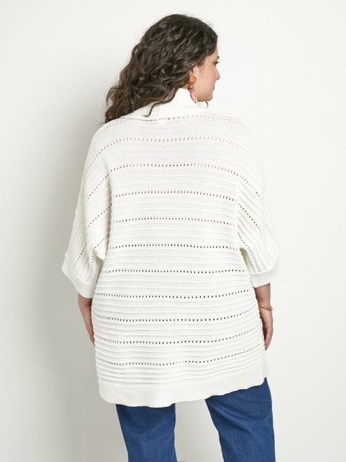 Gilet long ajouré coupe confort - Afibel - Kiabi