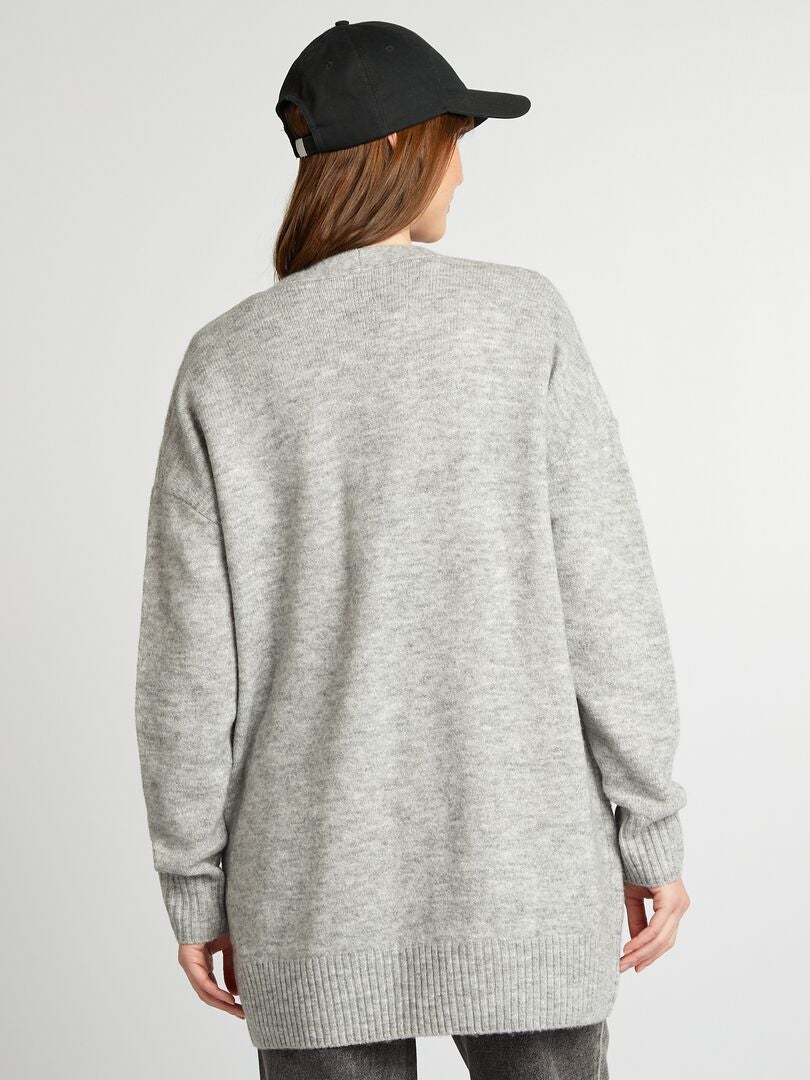 Gilet Gris Ann Taylor Avec Poches - Taille L, Occasion En Très Bon état - Parfait Pour Un Look Casual Chic