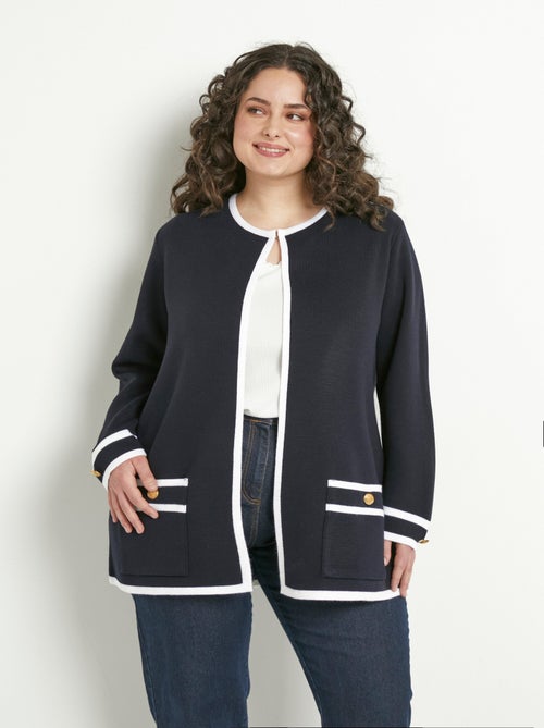 Gilet long bord à bord - Kiabi