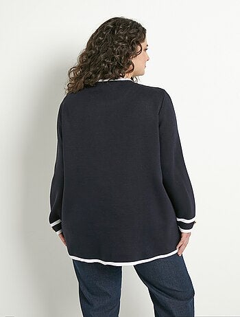 Gilet long bord à bord