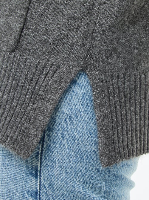 Gilet long boutonné 'Only Carmakoma' avec clous fantaisies - Kiabi