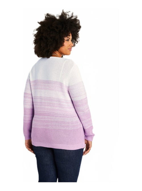 Gilet long col V boutonné coton - Kiabi