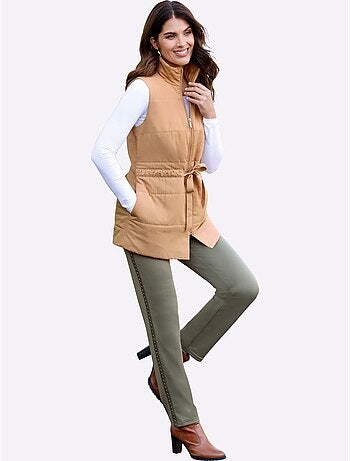 Gilet long doublée et matelassée - taille standard - moda vilona
