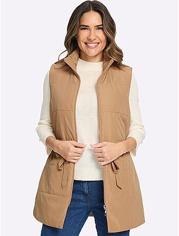 Gilet long doublée et matelassée - taille standard - moda vilona