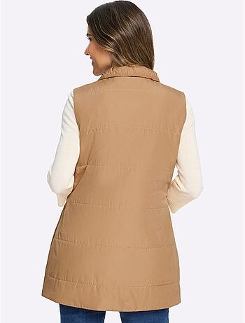 Gilet long doublée et matelassée - taille standard - moda vilona