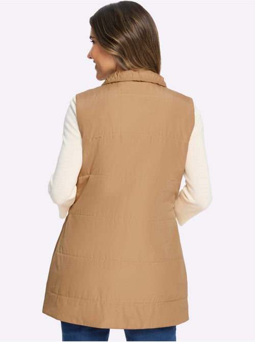 Gilet long doublée et matelassée - taille standard - moda vilona - Kiabi