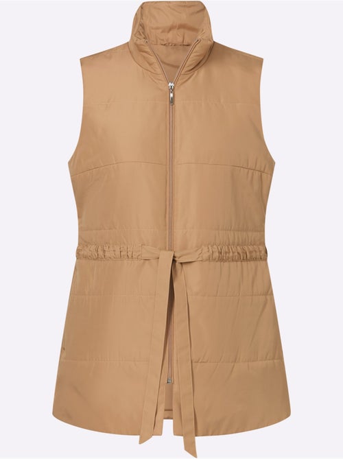 Gilet long doublée et matelassée - taille standard - moda vilona - Kiabi