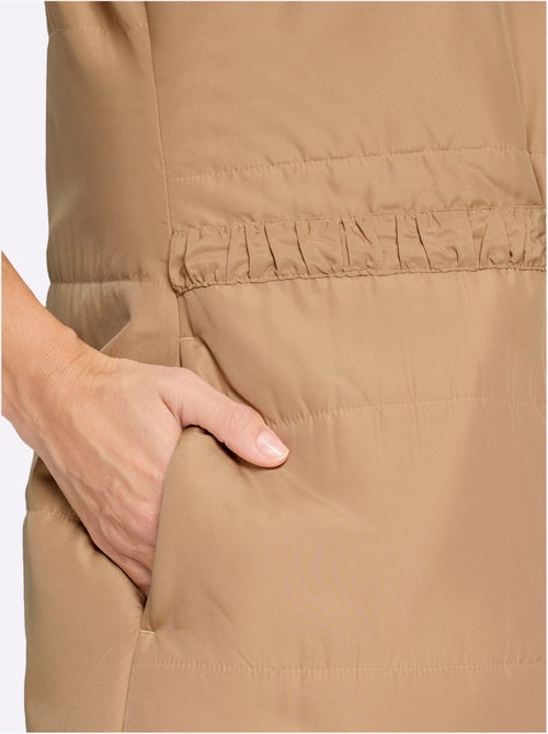 Gilet long doublée et matelassée - taille standard - moda vilona - Kiabi