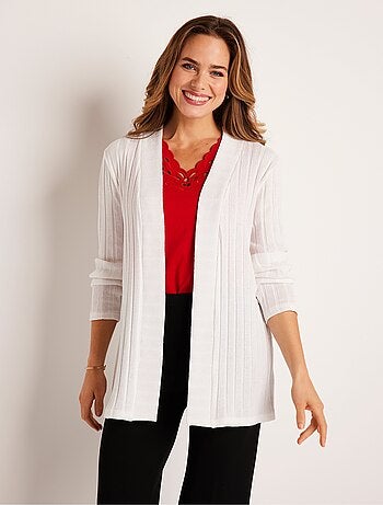 Gilet long droit